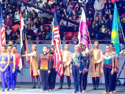 
                    В Алматы состоялось открытие чемпионата мира по эстетической групповой гимнастике
                