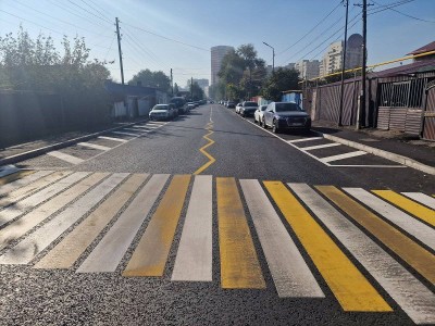 
                    Новый вид разметки на одной из улиц Алматы работает в тестовом режиме
                