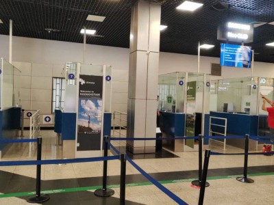 
                    На девяти языках приветствуют туристов в Международном аэропорту Алматы
                