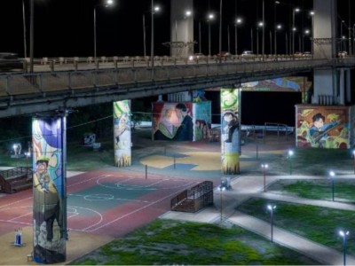 
                    Под мостом в Семее строят спортплощадки и места отдыха для горожан
                
