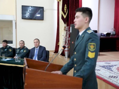 
                    В гимназии № 175 «Жаңа Ғасыр» состоялось мероприятие по воспитанию курсантов в русле воинского патриотизма
                
