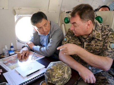 
                    Аким Алматы и Министр по ЧС проверили состояние моренных озер в горах Алматы
                