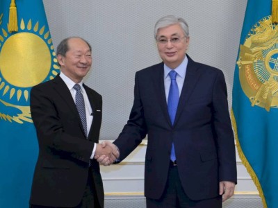 
                    Касым-Жомарт Токаев принял Шигео Катсу
                