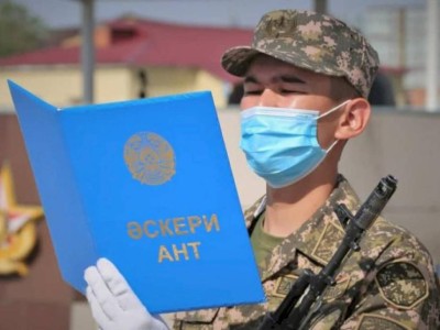 
                    Казахстанские новобранцы принесли присягу на верность Родине
                
