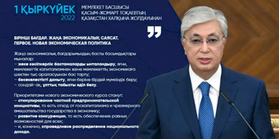 
                    Президент Казахстана заявил о приоритетах нового экономического курса
                