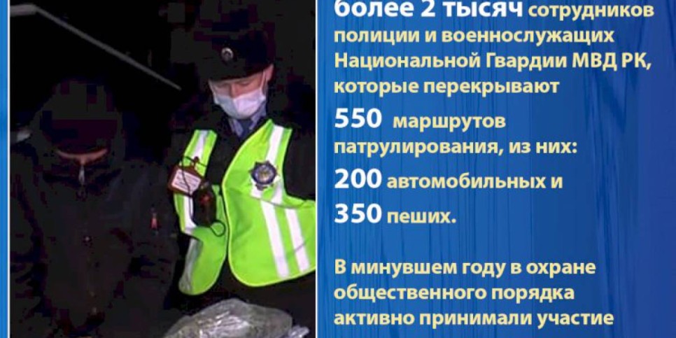 
                    В Алматы ежесуточно на охрану порядка  заступает более 2 тысяч сотрудников  полиции и военнослужащих
                