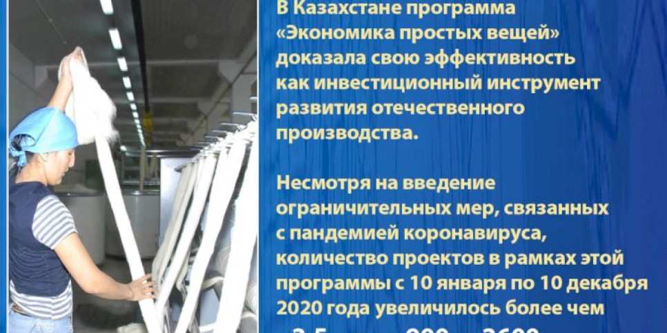 
                    Аскар Мамин: Программа  «Экономика простых вещей» доказала свою эффективность
                