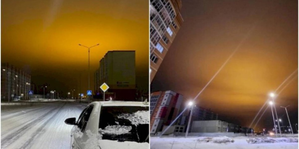 
                    Необычное свечение было замечено в небе над Уральском
                