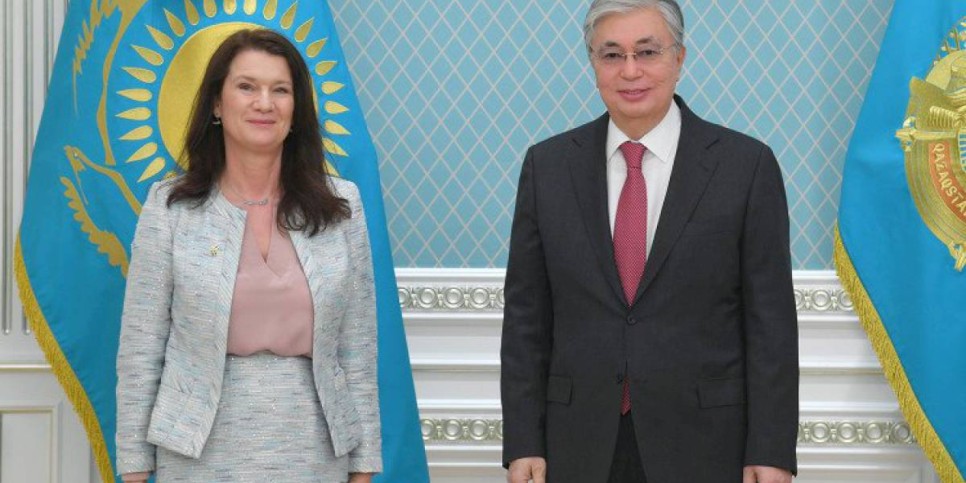 
                    Президент Казахстана принял министра иностранных дел Швеции Анн Линде
                