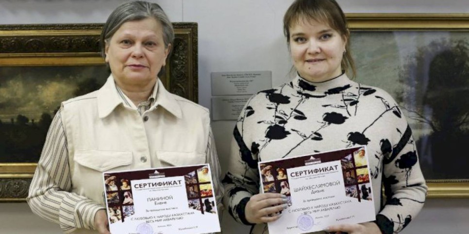 
                    В Алматы открылась совместная выставка Елены Паниной и Дианы Шайхеслямовой
                