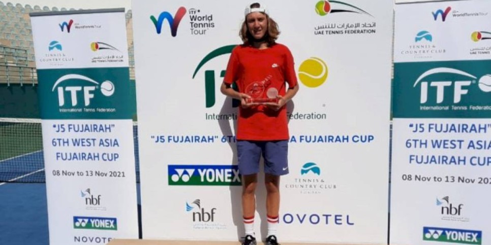 
                    Казахстанский теннисист стал абсолютным чемпионом турнира серии ITF Juniors
                