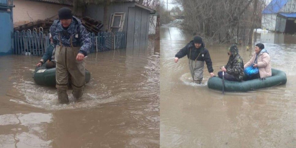 
                    Десятки людей и животных спас из подтопленных домов участковый в Актобе
                