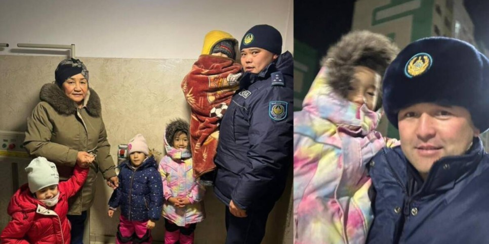 
                    Бабушке с четырьмя внуками во время землетрясения в Алматы помогла полиция
                