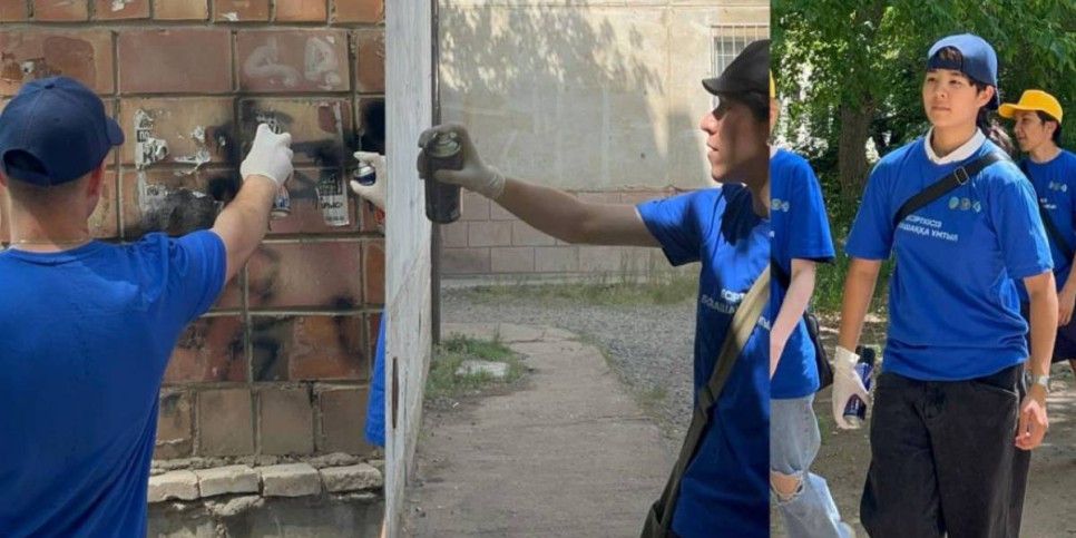 
                    В Павлодаре волонтеры помогают полицейским закрашивать наркограффити
                