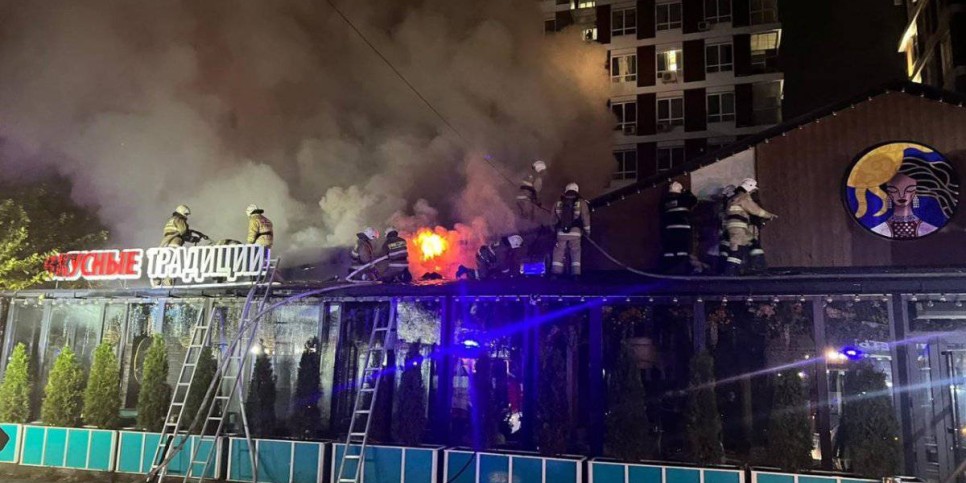 
                    Крупный пожар тушили в Алматы
                