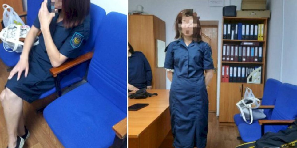 
                    Нетрезвая девушка в полицейской форме разгуливала по Актобе
                