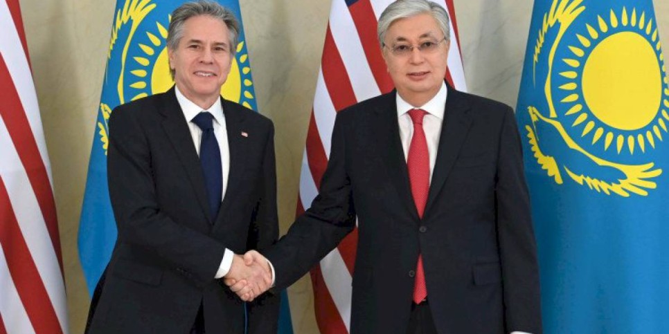 
                    Президент Казахстана принял Госсекретаря США
                