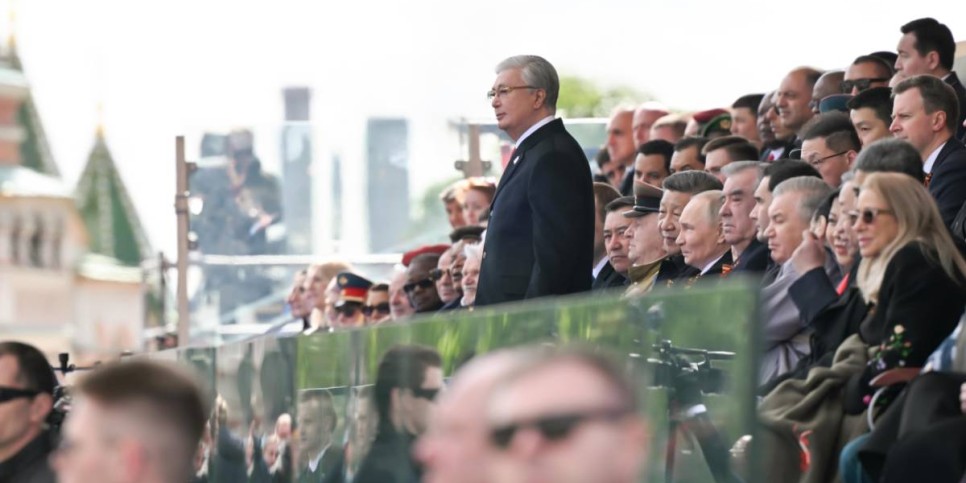 
                    Президент Касым-Жомарт Токаев посетил военный парад по случаю Дня Победы
                