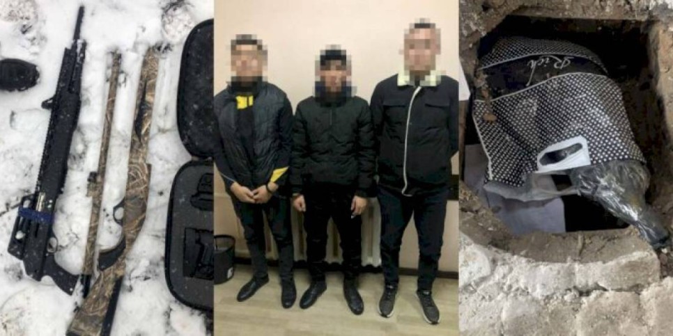 
                    Задержаны трое участников ограбления оружейного магазина в Алматы
                