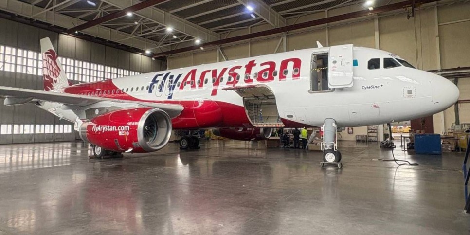 
                    Парк авиакомпании «FlyArystan» пополнился новым самолетом 
                