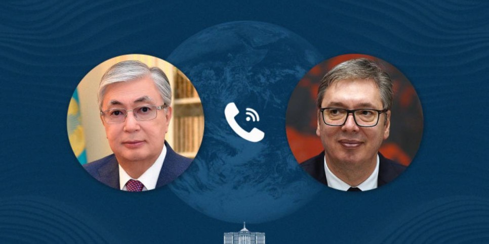 
                    Токаев пригласил президента Сербии посетить Казахстан с официальным визитом 
                