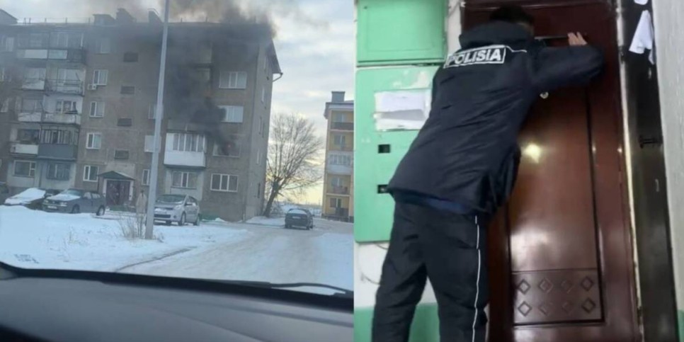 
                    Полицейский спас из горящего дома жителей Сарани
                