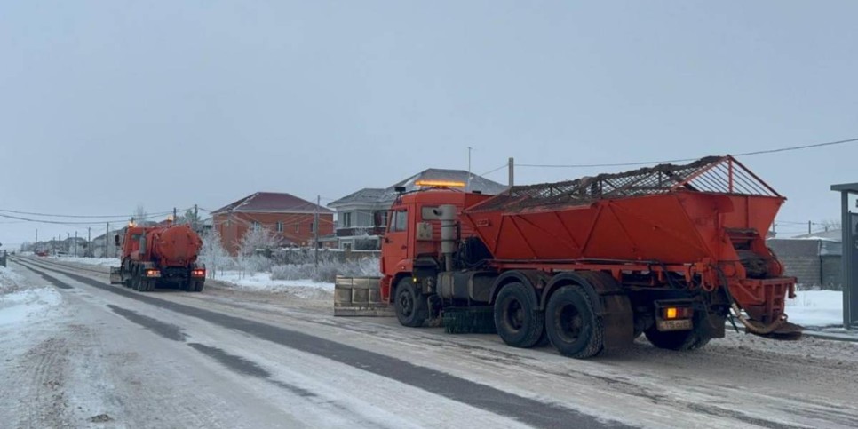 
                    Более 2,3 млн кубометров снега вывезено из Астаны с начала зимы 
                