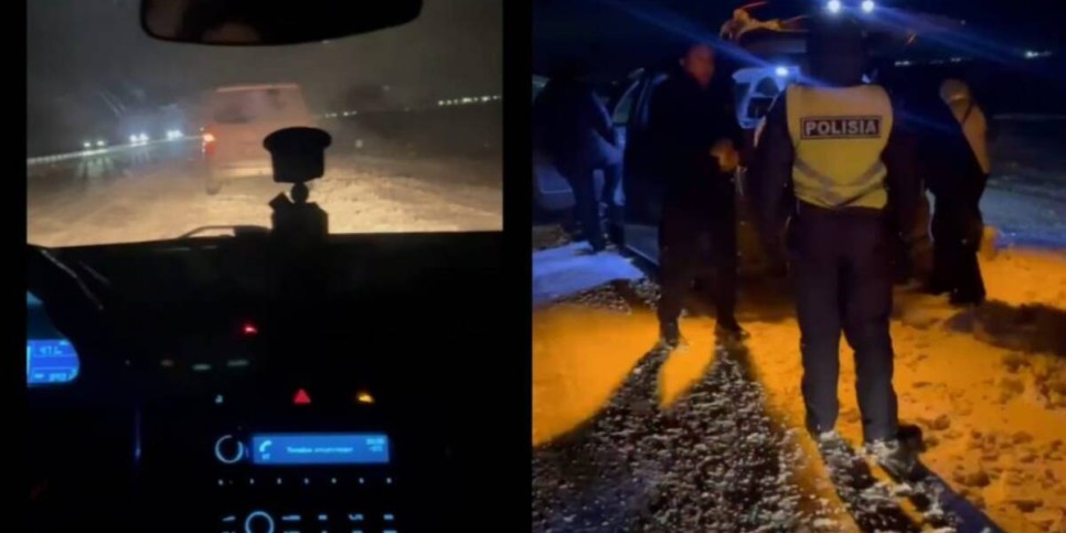 
                    Полицейские оказали помощь таксисту на трассе в Павлодарской области  
                