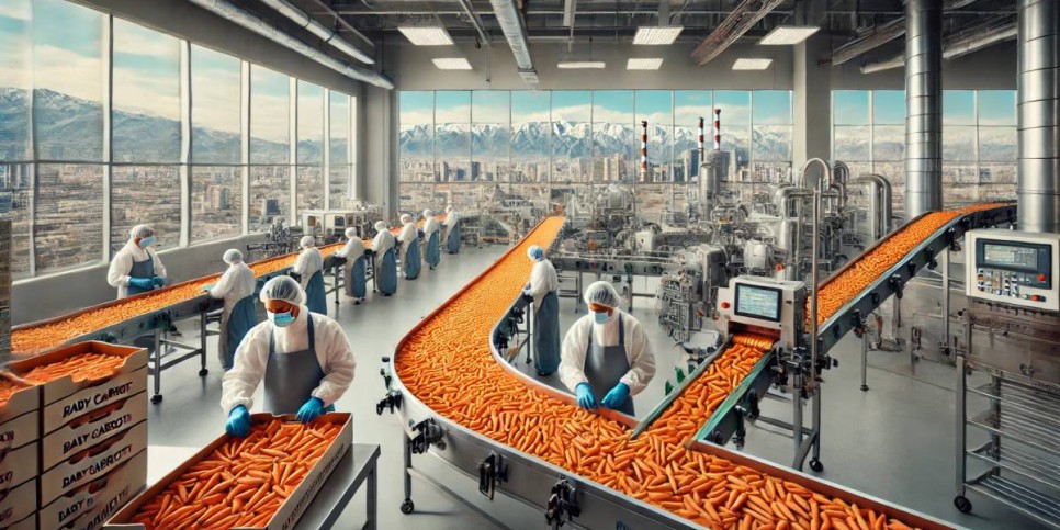 
                    В Алматы запустят цех по выпуску мини-моркови «Baby Carrots»
                