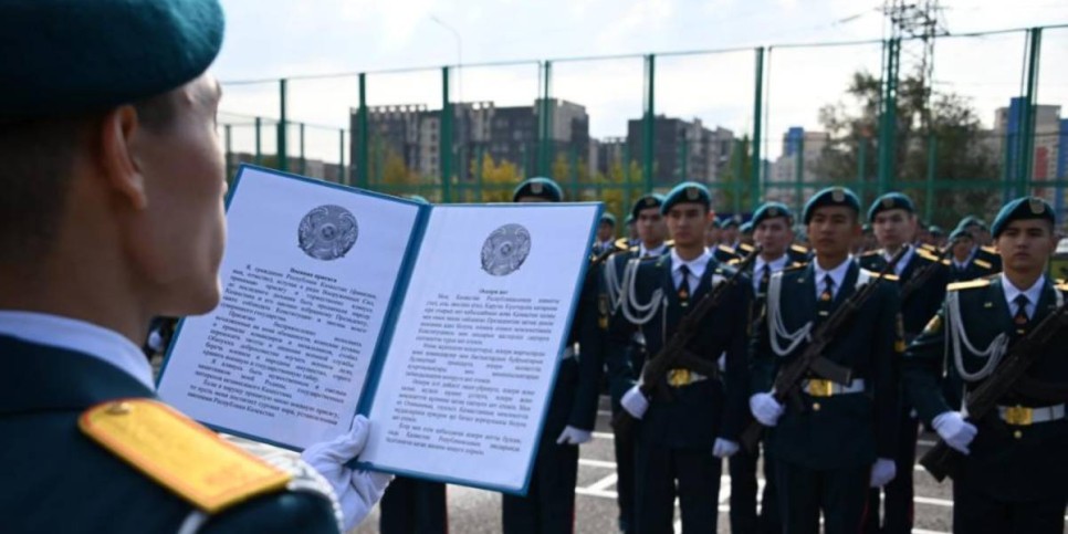 
                    90 кадетов Военного колледжа имени Сагадата Нурмагамбетова приняли Военную присягу
                