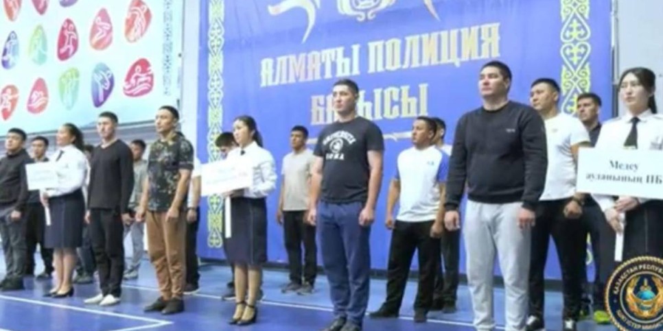 
                    Соревнования по самбо прошли в Департаменте полиции Алматы
                