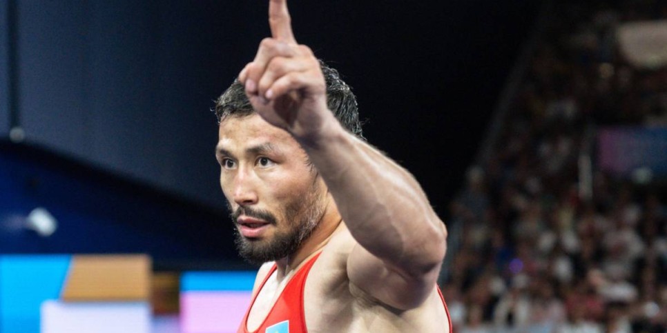 
                    Борец Демеу Жадраев вышел в финал Олимпийских игр-2024
                