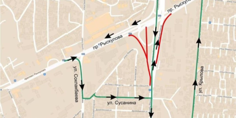 
                    В Алматы перекроют съезды на транспортной развязке
                