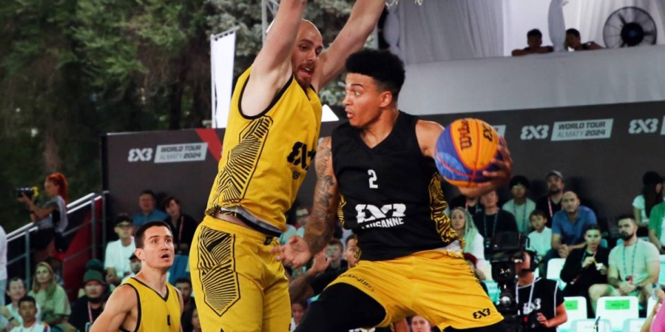 
                    В Алматы прошли завершающие матчи этапа турнира FIBA 3x3 World Tour
                