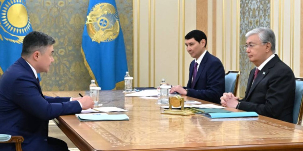 
                    Токаев принял председателя Национального банка Тимура Сулейменова
                