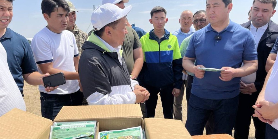 
                    Более 2,5 тыс. человек задействованы в борьбе с саранчой на юге Казахстана
                