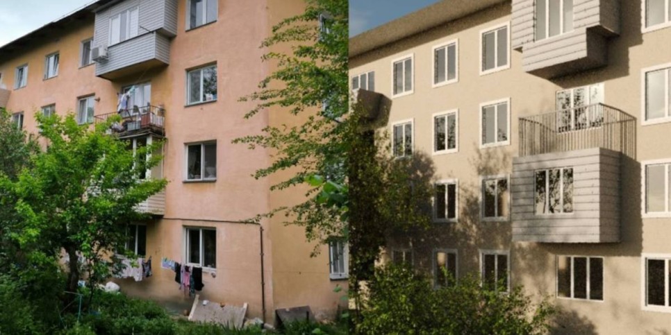 
                    В Алматы продолжают улучшать эстетический облик жилых домов
                