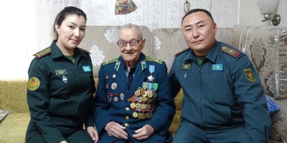 
                    101-й день рождения отметил ветеран войны в Алматы
                