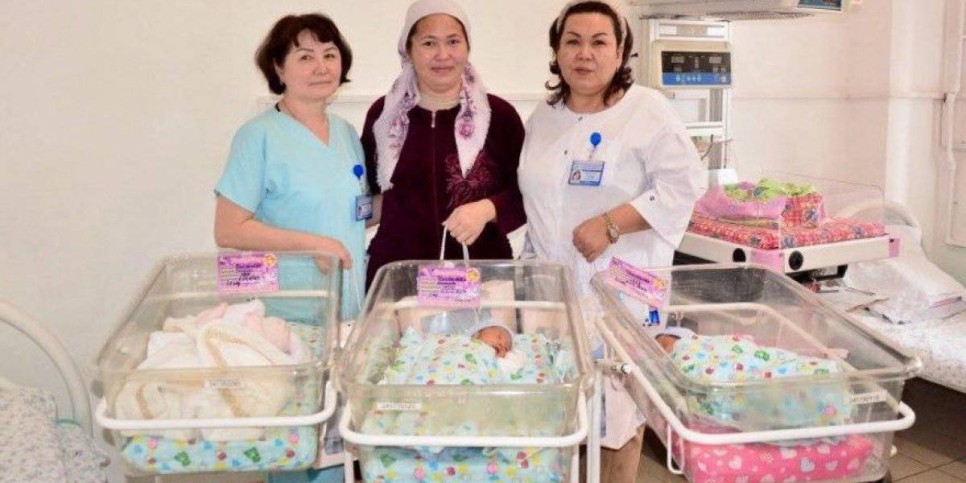 
                    Нариман, Нуриман, Нурман: тройня родилась в Туркестанской области
                
