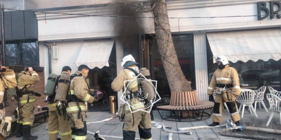 
                    Кофейня загорелась в Шымкенте
                