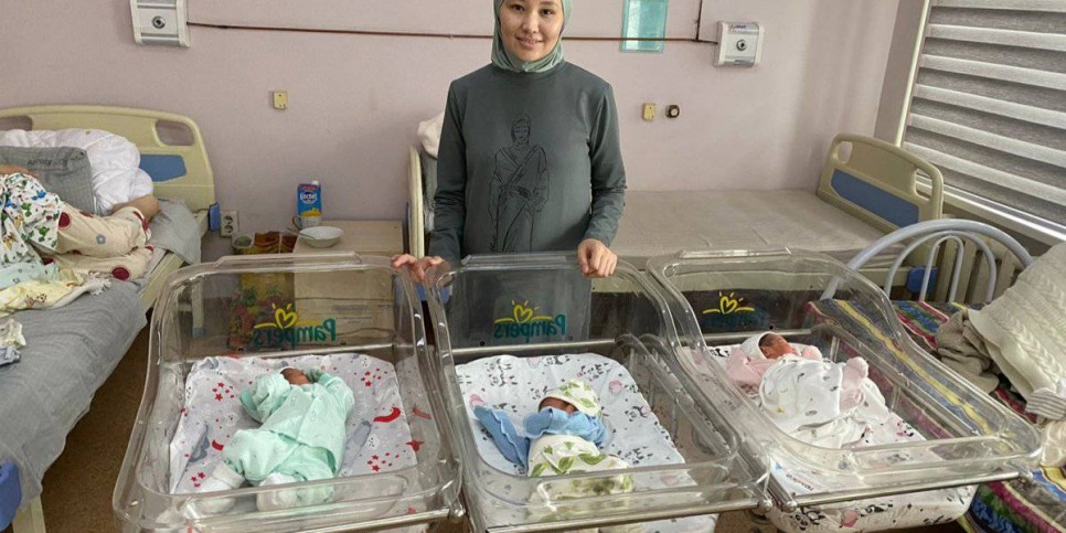 
                    Первая тройня в этом году родилась в Алматы
                