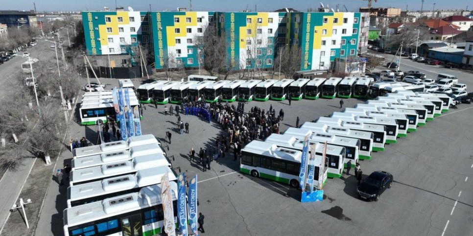 
                    70 новых автобусов доставили в Кызылорду
                