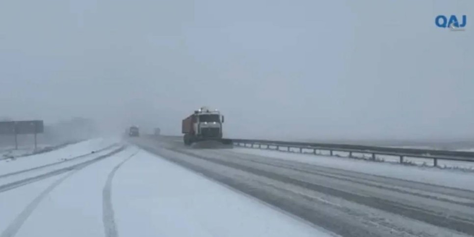 
                    Ограничено движение на нескольких участках республиканских автодорог
                