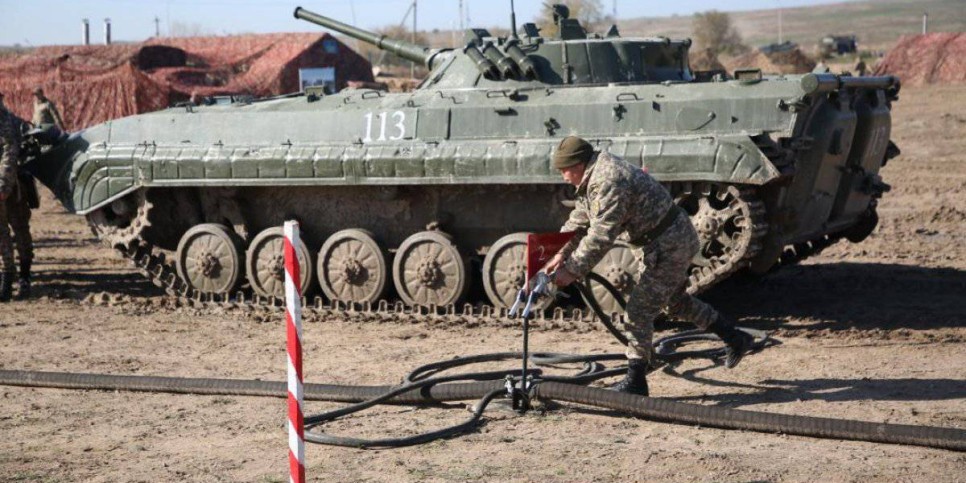
                    Военные провели в Алматы учебные сборы
                