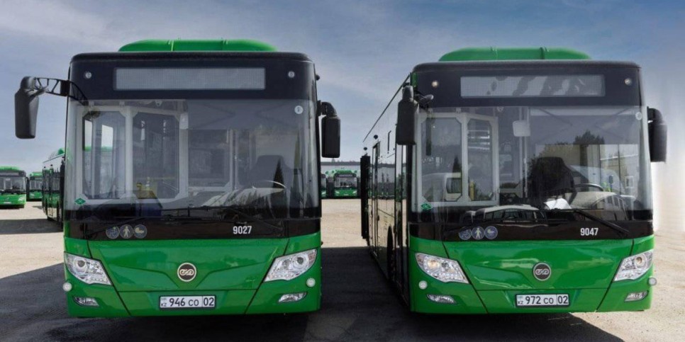 
                    Обновлено 156 автобусов на маршрутах в Медеуском районе
                