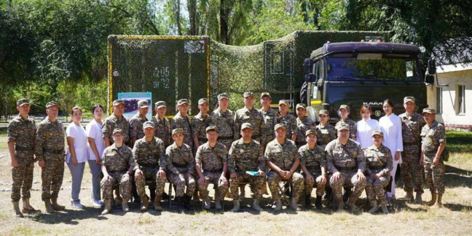 
                    Тактико-специальные учения военных медиков прошли в Алматы
                