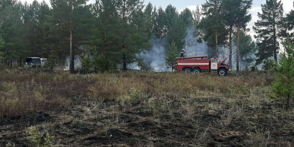 
                    Загорание лесопокрытой зоны произошло в резервате «Семей орманы» Абайской области
                
