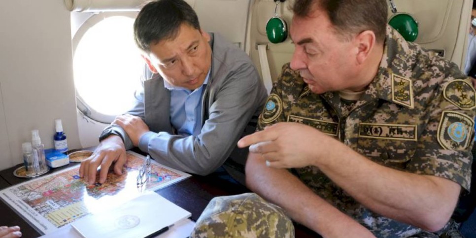 
                    Аким Алматы и Министр по ЧС проверили состояние моренных озер в горах Алматы
                