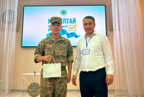 Гвардейцы РгК «Оңтүстік» в Алматы досрочно завершили голосование